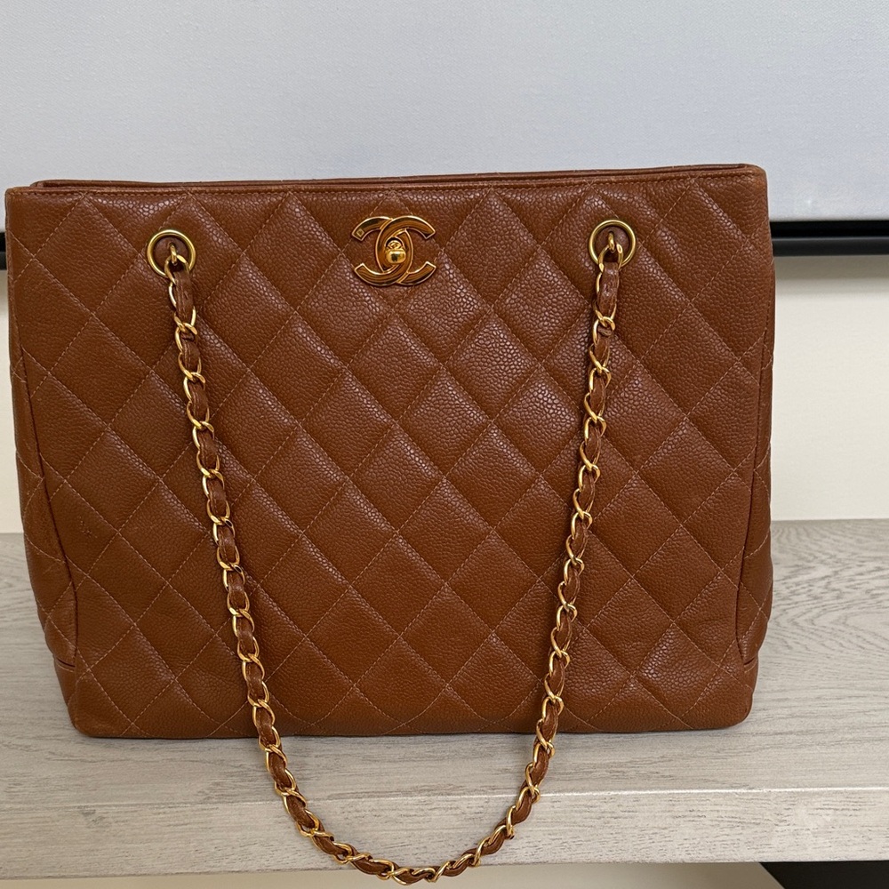 Vintage Chanel brown bag